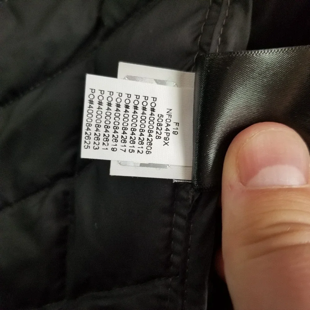 The North Face Jacket Mens Large Black Thermoball Full Zip Quilted Puffer Coat